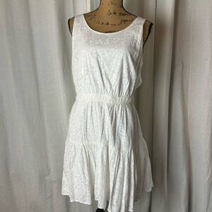 The Webster Miami At Target White Eyelet Cottagecore Dress L Peekaboo Open Back